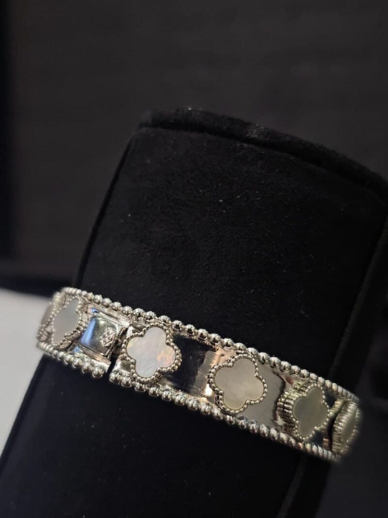 PULSERA DE TREBOL EN PLATA 925