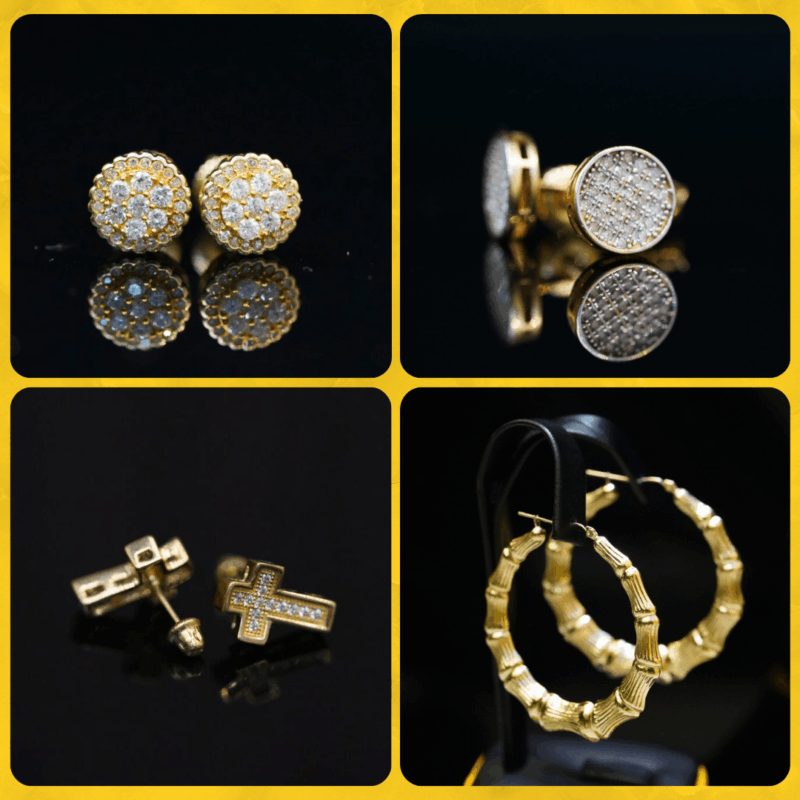 ARETES DE ORO 14K